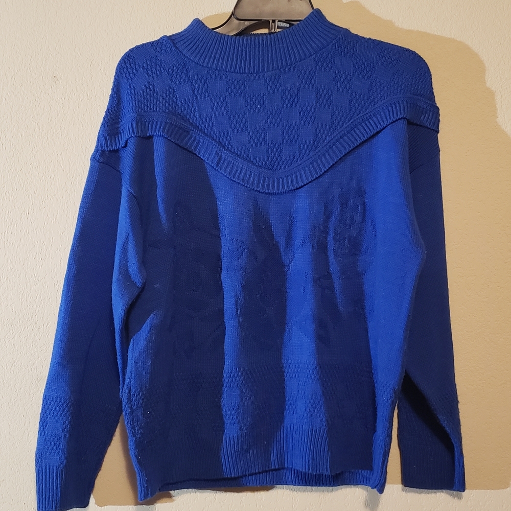 Source Unknown Royal‎ Blue Turtleneck Sweater